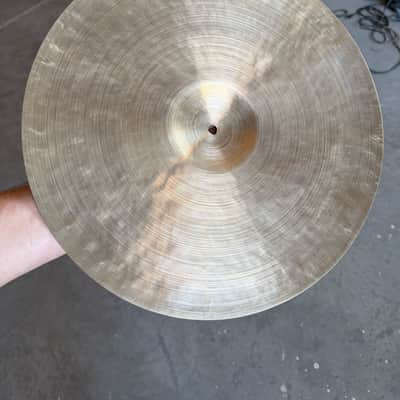 Zildjian K Istanbul Old Stamp iia 15” thin crash or hihat 808g 1945-1949 image 3
