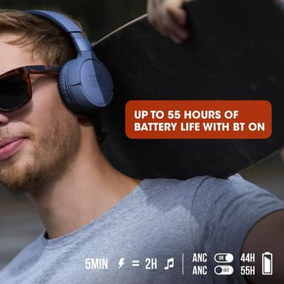JBL Tune 660NC: Wireless On-Ear Headphones with Active Noise Cancellation - Black image 9