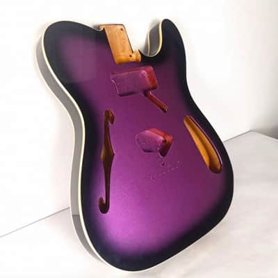 Purple Burst Alder Wood Guitar Telecaster Tele Style Body image 2