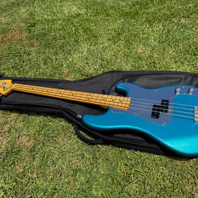 2014 Fender Steve Harris Blue Sparkle P Bass - MIJ Japan -Iron Maiden image 2