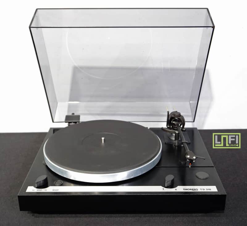 Thorens TD 318 Black Floating Belt Drive Manual Turntable W/ Auto Lift & Stop image 1