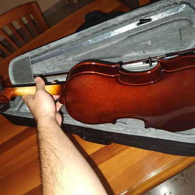 Streichinstrumente O.M. Monnich 4/4 Size Violin with Hard Case and Bow image 3