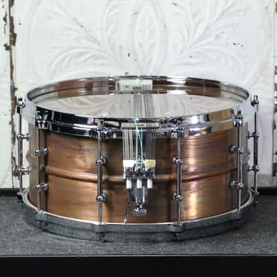 Ludwig Raw Copper Concert snare Drum 14X6.5in imagen 2