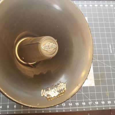 University IB-A8 10" horn PA speaker outdoor 25 Watt 8 Ohm 1960s - green-grey image 2