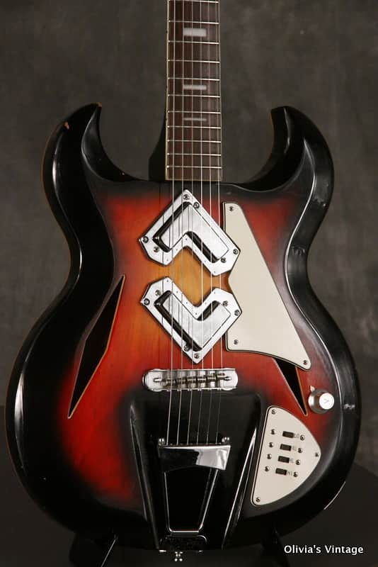 1960's Greco Shrike model 976/975 12-string converted to 6-string