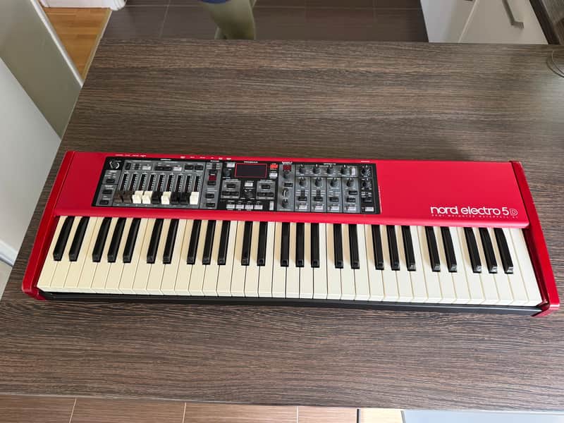 Nord Electro 5D SW61 Semi-Weighted 61-Key Digital Piano 2015 - 2018 Red image 1