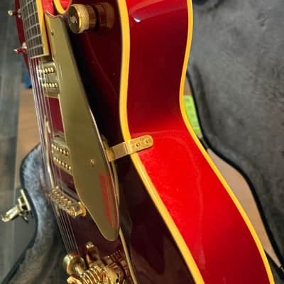 Gretsch 5420TG 50’s Limited Edition CANDY APPLE RED with Gold Hardware Quality USA Upgrades Including TV Jones pickups, wire harness w/ tone & standby switches Grover Imperials, high End Gretsch Bigsby etc. image 16