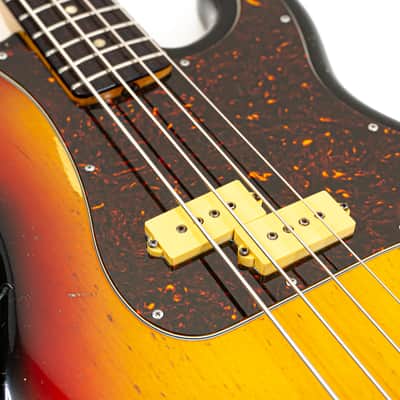 1971 Fender Precision Bass “B” Nut Width Tobacco Sunburst w/ Vintage DiMarzio Pickup, OG Hard Case image 5
