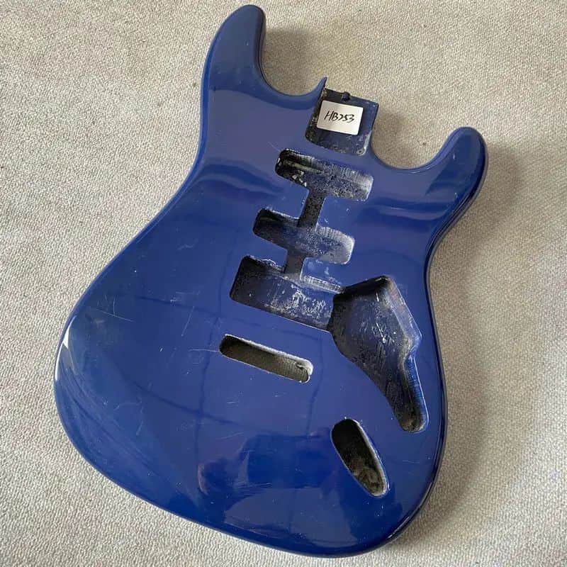 Blue HSS Guitar Strat Style Basswood Body image 1