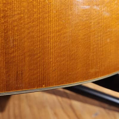 Vintage 1960s Estrada FS-5 Acoustic Guitar Natural-GOOD Tone-Repaired Headstock image 9