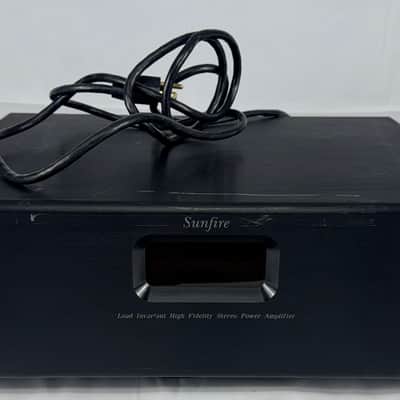 Sunfire Bob Carver Cinema Grand 2 Channel Load Invariant High Fidelity Stereo Power Amplifier 1994 - Black image 1