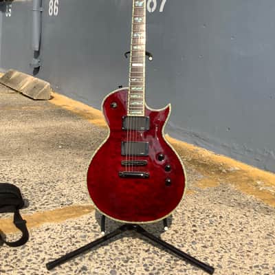 ESP LTD EC-1000 Quilted Maple 2002 Black Cherry Electric Guitar image 2
