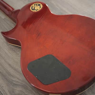 Upgraded Vintage V100-IT W/ Gibson 61 Burstbucker Pickups Kluson CTS pots Series Single Cut Iced Tea image 11