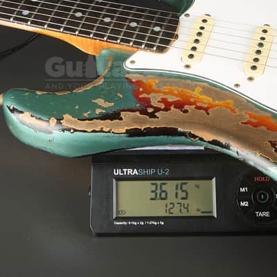 Fender Custom Shop 65 Stratocaster Super Heavy Relic Super Faded Aged  2025 - Sherwood Green Over 3 Tone Sunburst (COD 2141UG) image 20