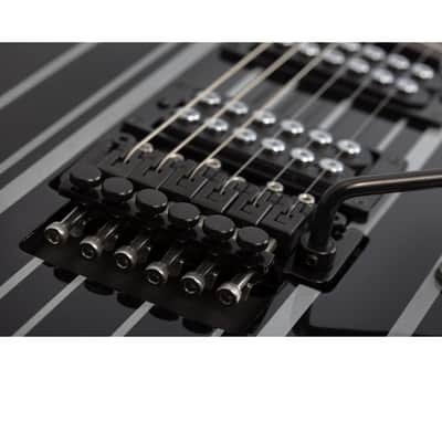 Schecter Synyster Standard 2020-21 Black with Silver Pinstripes image 3