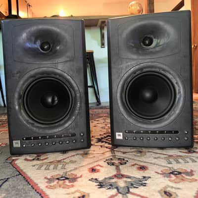 JBL LSR4326P Active Amplified Studio Monitor Speaker Pair Black 130W USB Mid 2000s - Black image 1