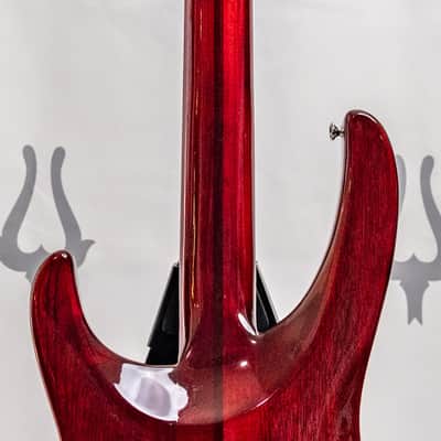 1981 Washburn SB40, SB-40 Bass Wine Red Neckthrough image 6