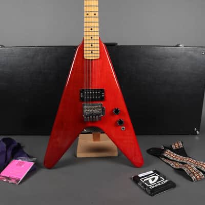 Kramer Vanguard USA 1982 Two Tone Trans Red Zebra image 4
