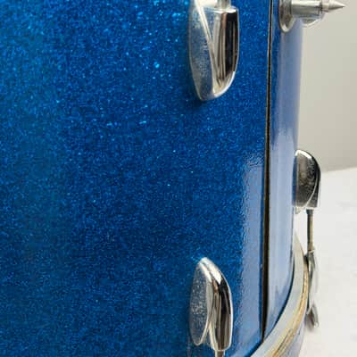 Gretsch 20/12/12/16" 60's Round Badge Drum Set - Blue Sparkle image 14
