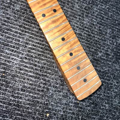 Warmoth AAAAA Roasted Flame Maple Neck image 2