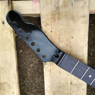 MODERN BLACK T GUITAR NECK REPLACEMENT DIY FITS OEM image 10