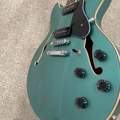 D'Angelico Premier DC Boardwalk P90 2020 - Ocean Turquoise image 8