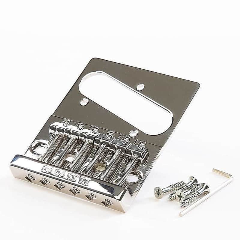 Leo Quan Badass T1 Telecaster Style Guitar Bridge Nickel TB-5101-001 image 1