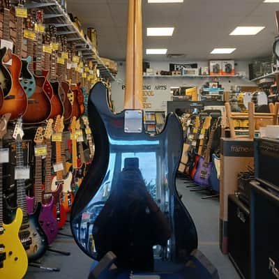 Fender Mexicon Jazz Left-Handed Bass Guitar - Black w/ Gig Bag image 4