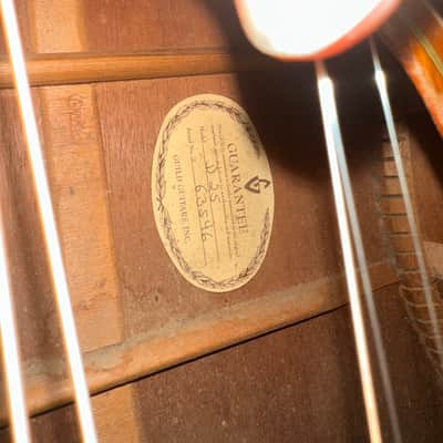 1972 Guild D-25, Mahogany Top, OHSC image 4