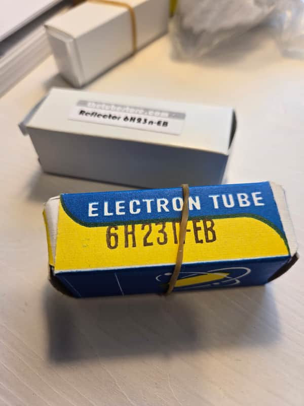 Four Reflektor 6H23p-EB / 6922 (Premium) Preamp Vacuum Tubes 1970s image 1