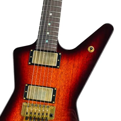 Dean USA Custom Shop ML Mahogany Floyd Rose Gold Hardware - Trans Brazilia image 3