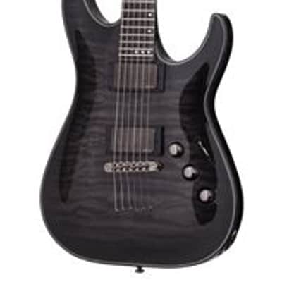 Schecter Hellraiser Hybrid C1 Trans Black Burst image 1