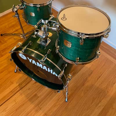 Yamaha Maple Custom 22/14/12 - Turquoise Lacquer image 2