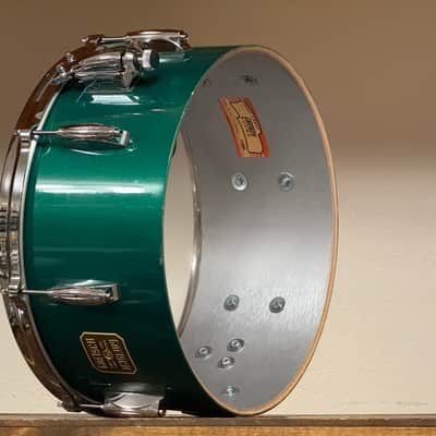 Gretsch USA Custom 6.5x14" Cadillac Green Lacquer Snare Drum image 8