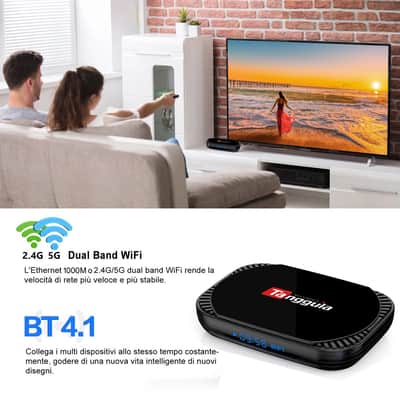 Tanggula X5 Android 11 IPTV Box with Remote, 128GB Bundle with 64GB Memory Card image 8