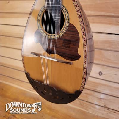 1970s Made in Japan Conqueror CM-815 Bowl-Back Mandolin with Hard Case - Natural, 1lbs 9oz image 4