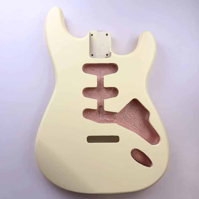 Vintage Yellow Alder Strat Style Guitar Body image 1