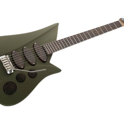 Teuffel Guitars Niwa Custom 2022 Olive / Ziricote (Excellent + Condition) image 3