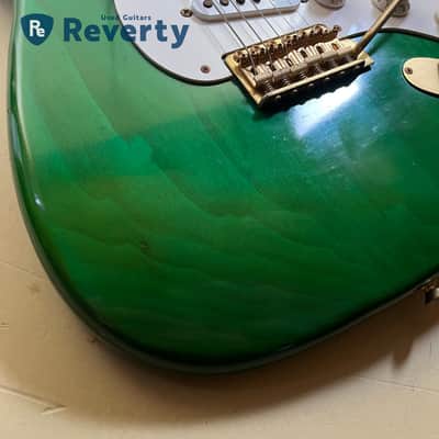 Fender Japan ST57-65G '57 Stratocaster Charcoal Green Burst Made in Japan 1993 image 5
