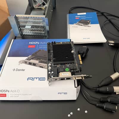 RME HDSPe AoX-D 512-channel PCIe Card with Dante & MADI 2020s - Grey image 1