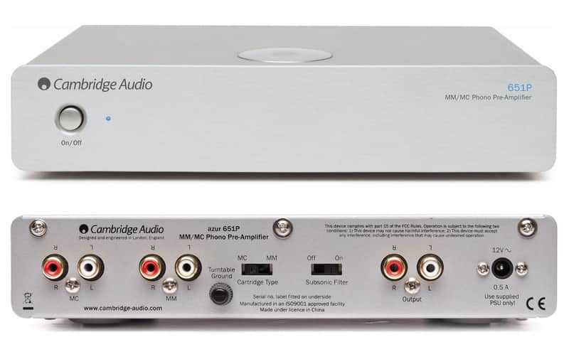Cambridge Audio 651P Phono Preamp Silver - Clearance image 1