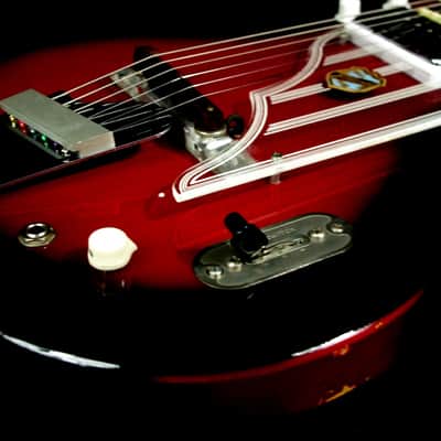 National Westwood 75 1964 Red Burst. "MAP GUITAR" by VALCO. Rare. Beautiful. image 14