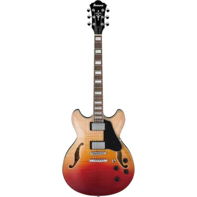 Ibanez AS73FMTAF AS Artcore Hollow Body Guitar - Transparent Autumn Fade image 2