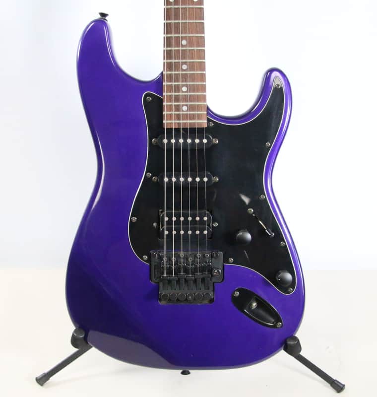 Squier Contemporary Stratocaster HSS with Floyd Rose 1989 Metallic Purple image 1