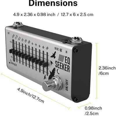 EQ Seeker Ten Band Equalization Guitar Effect Pedal True Bypass by Donner image 5