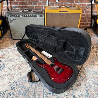 Ernie Ball Music Man JP15 Electric Guitar - Red Tide Quilt image 14