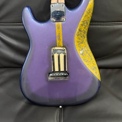 Custom Airbrushed Partscaster Stratocaster  - Airbrushed Purple Burst image 4