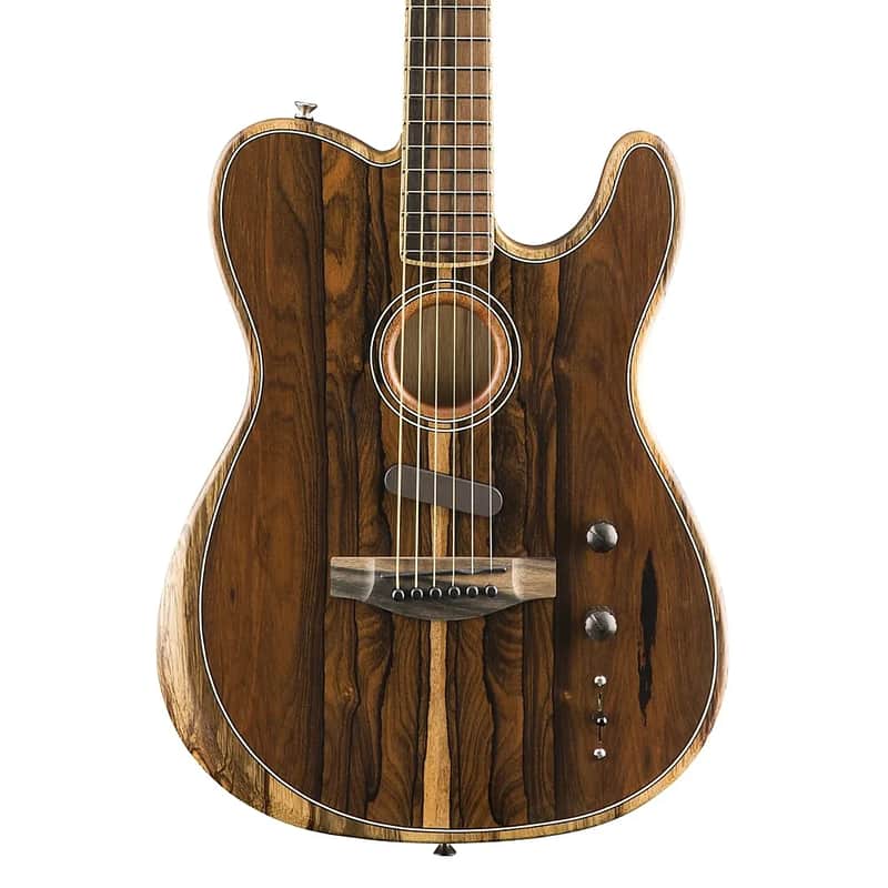 Fender American Acoustasonic Telecaster Exotic Ziricote image 3