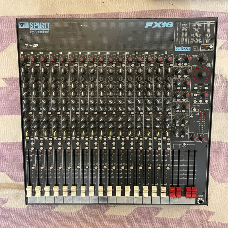 Soundcraft Spirit FX16 90s - Grey - With Road Case image 1