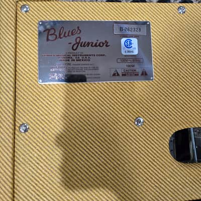 Fender Blues Junior Lacquered Tweed 15-Watt 1x12" Guitar Combo Limited Edition Jensen Speaker image 5